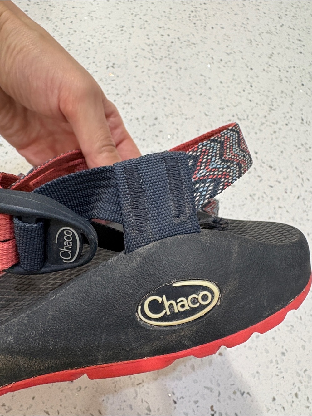 Chaco Women ZX2 classic sandals Motif Eclipse Blue Orange size 7 - Picture 4 of 8